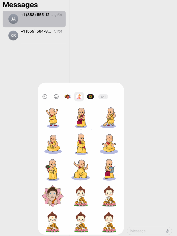 Little Buddha Stickers