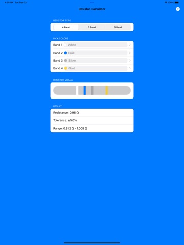 Resistor Colors Calculator