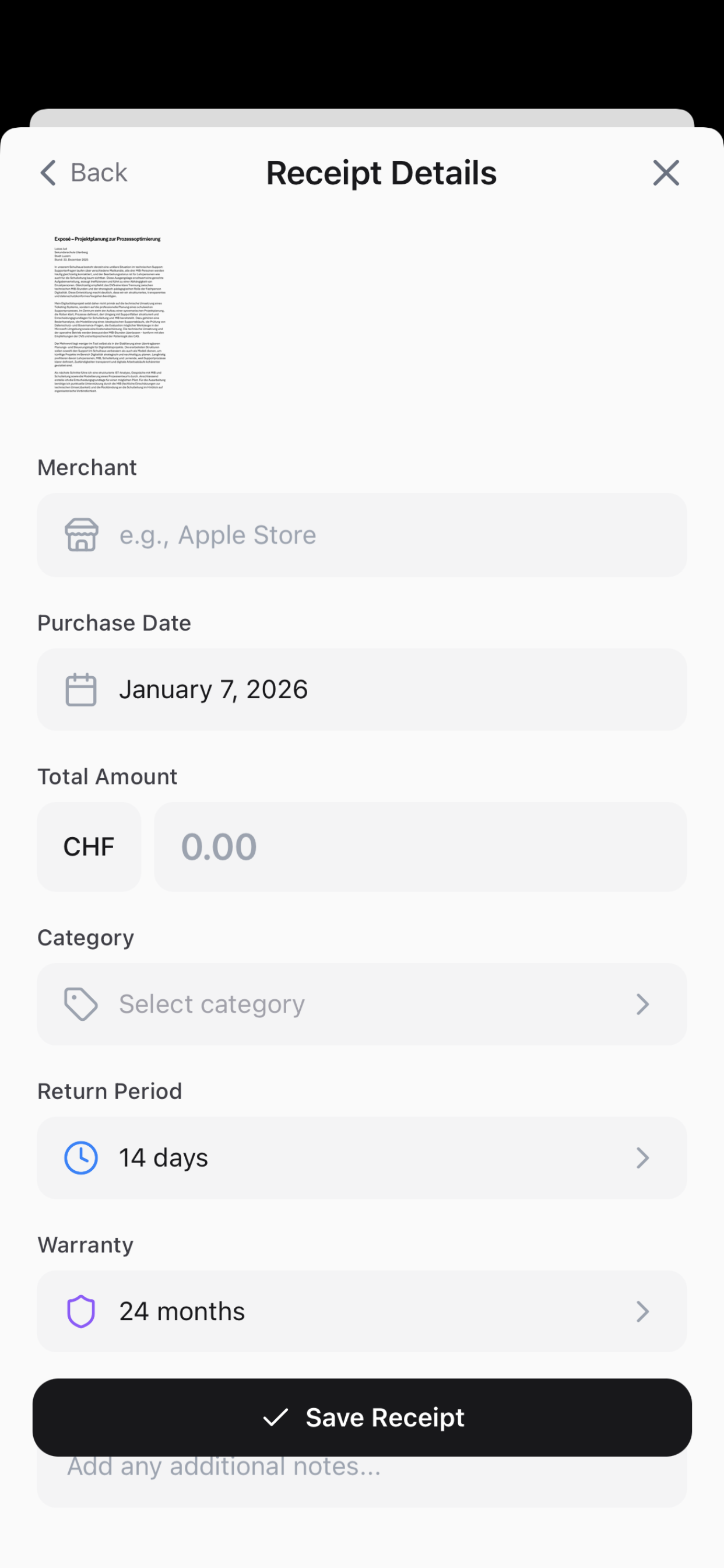 PocketProof screenshot 7