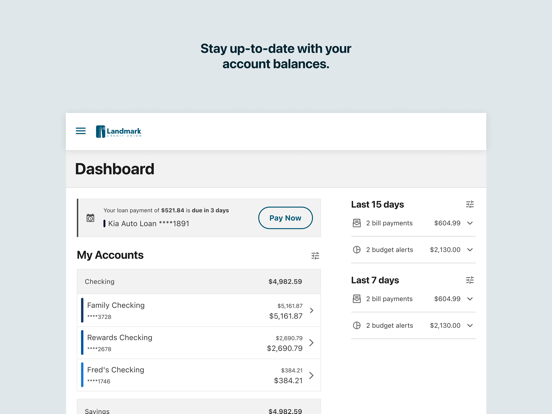 Screenshot #5 pour Landmark Credit Union Mobile