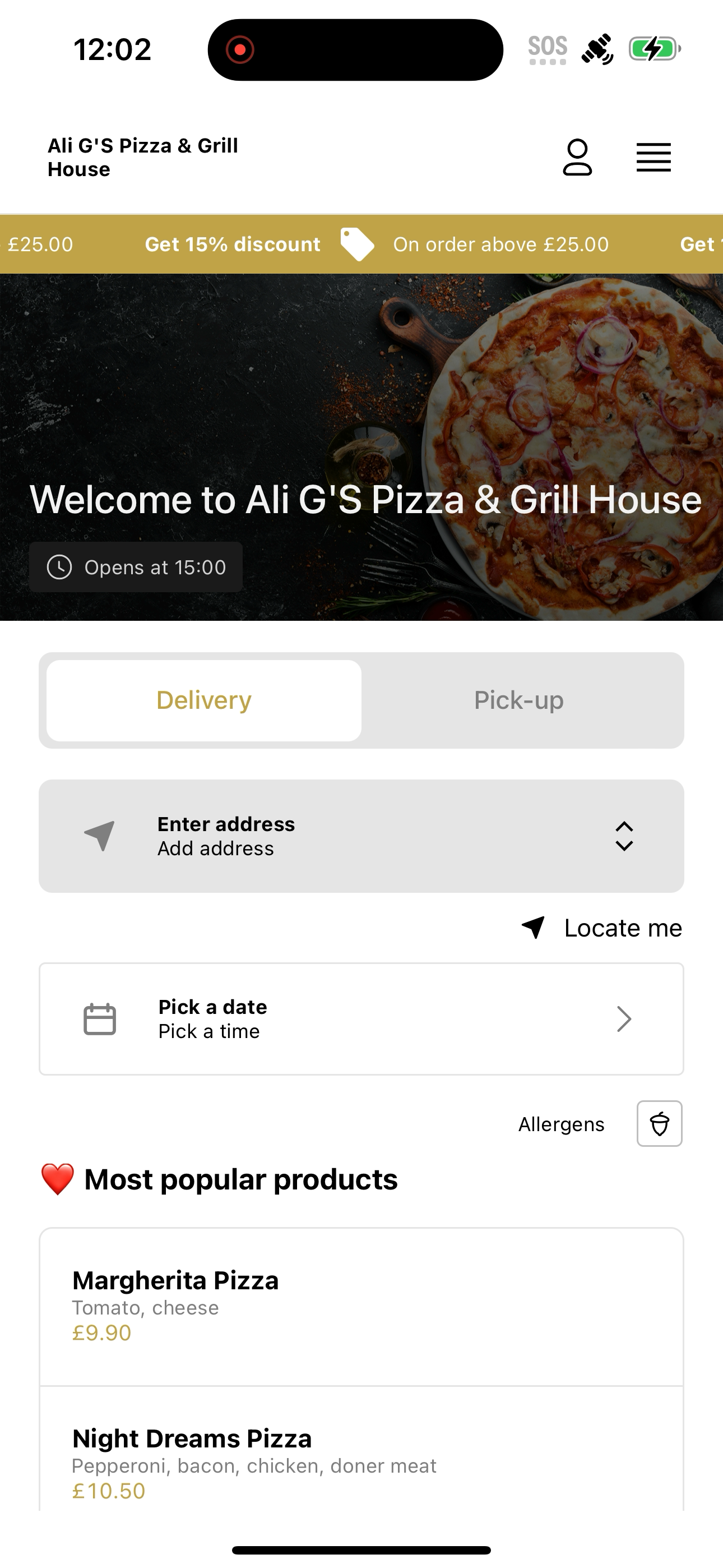 Ali G'S Pizza & Grill House