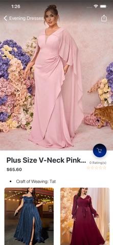 Plus Size Evening Dress Shop iPhone screenshot