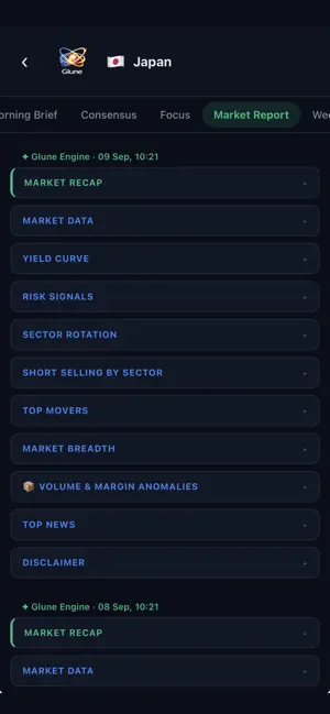 GLUNE: AI Market Intelligence screenshot 4