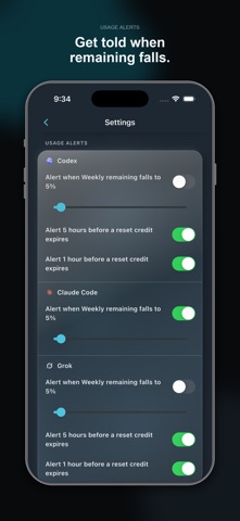 AI Limits Tracker iPhone screenshot 6