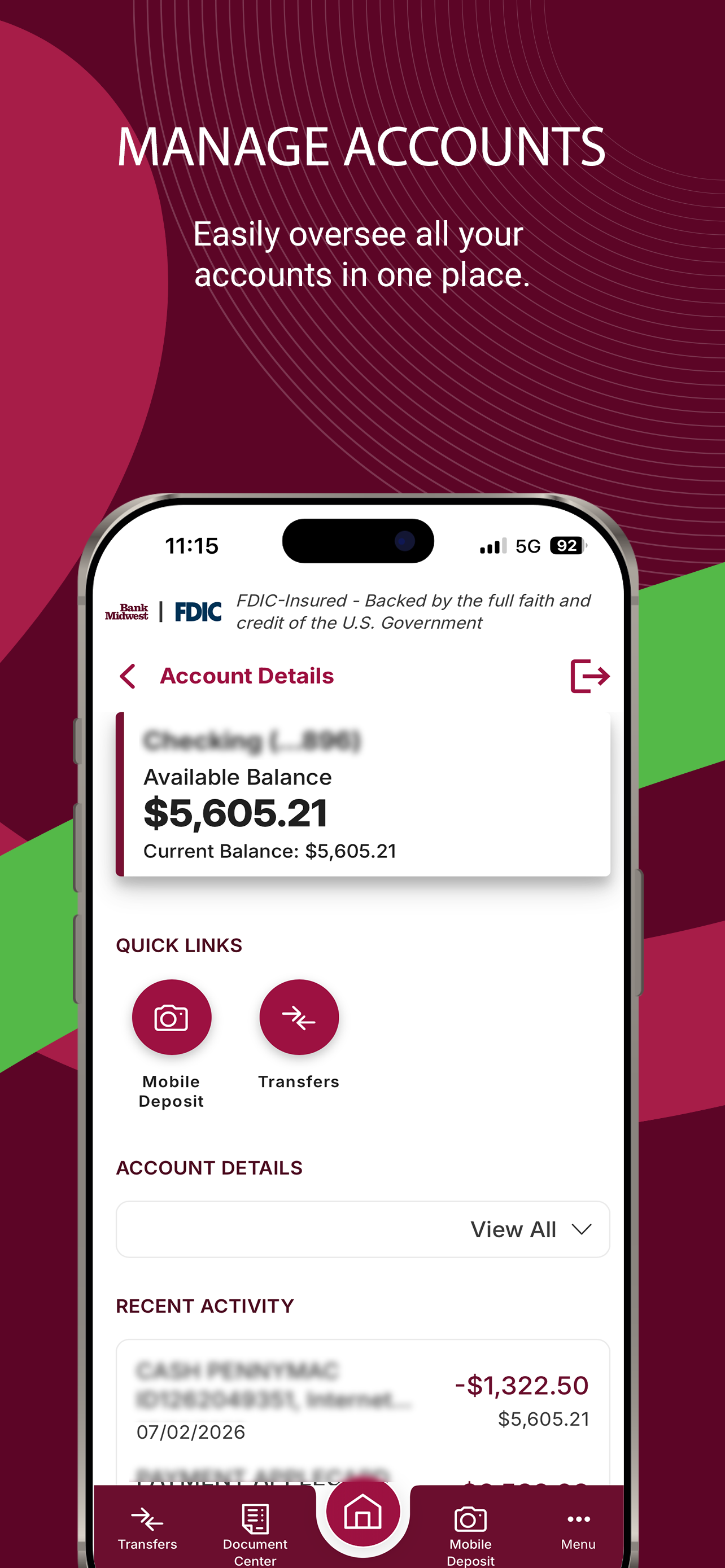 Bank Midwest screenshot 2