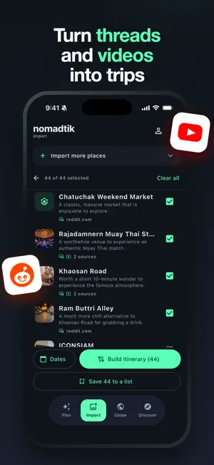 nomadtik: travel planner screenshot 3