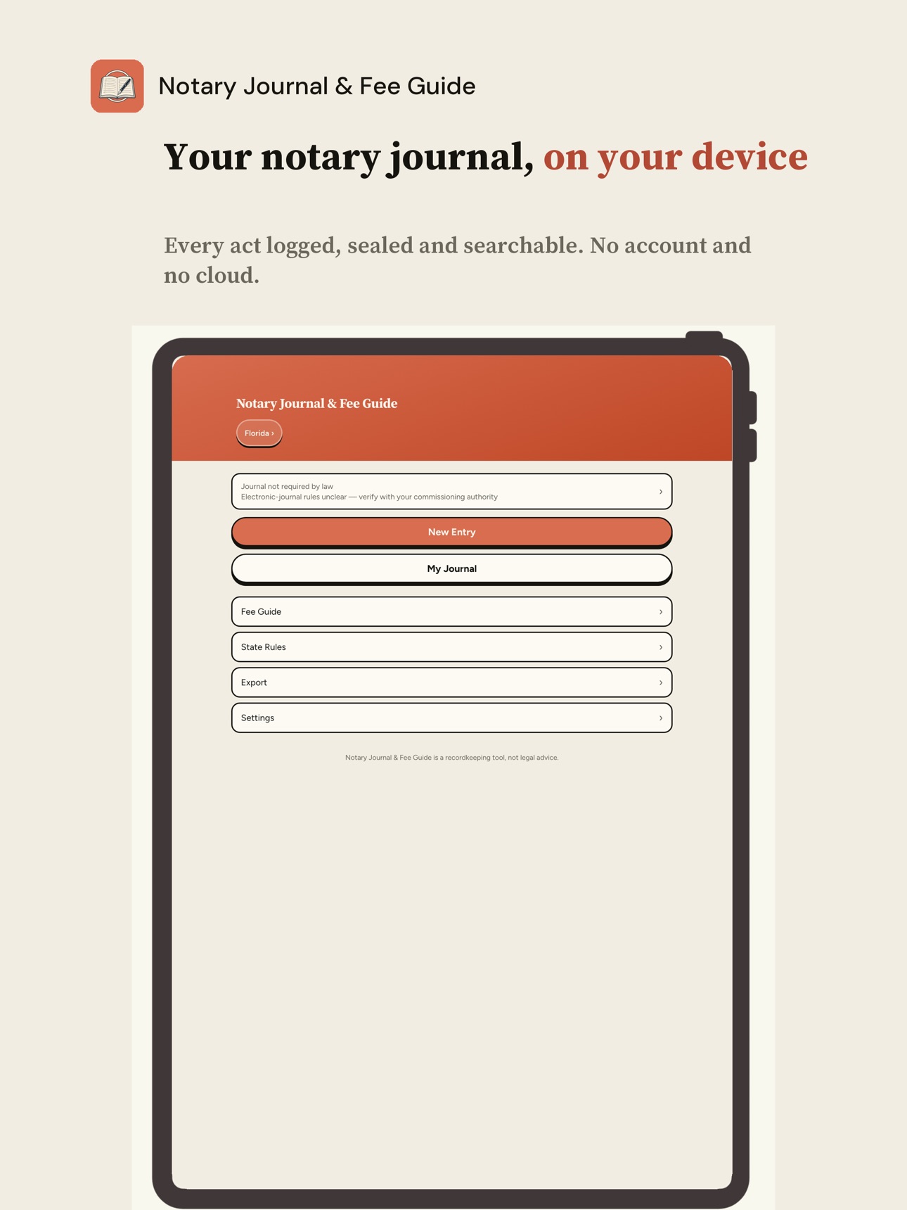 Screenshot 9 of Notary Journal & Fee Guide