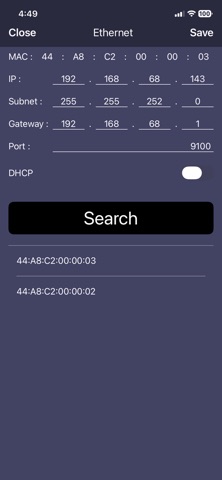 Sewoo Print Manager iPhone screenshot