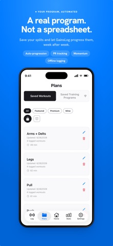 GainsLog: Workout Log screenshot