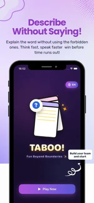 Taboo Taboo! - Taboo Game screenshot 1