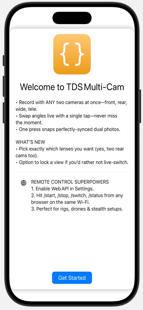 TDS Multi-Cam - Photo & Video App | MWM