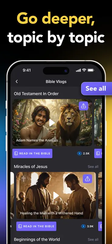 Faithe: Bible Videos & Stories screenshot 2 of 10