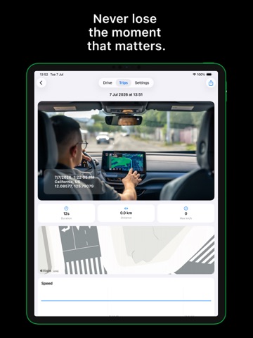 Dual DashCam Recorder: RoadCam iPad screenshot