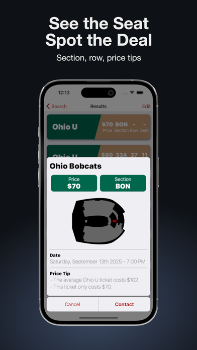 TicketBay iPhone screenshot 4 - Sports app