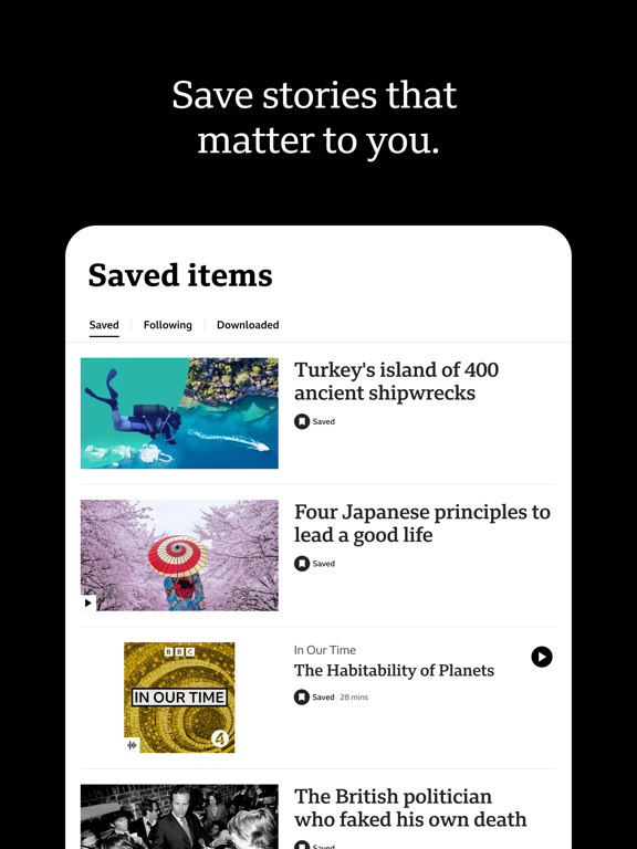 BBC: World News & Stories iPad screenshot 7 - News app
