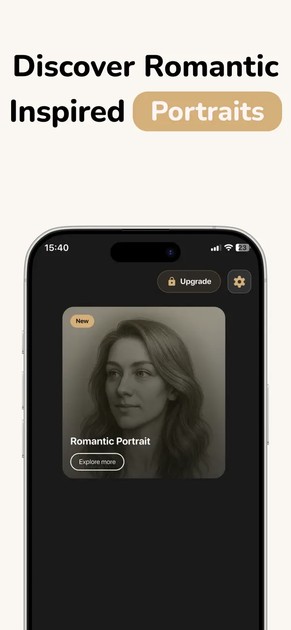 Screenshot #1 pour EraFace AI Fictional Portraits