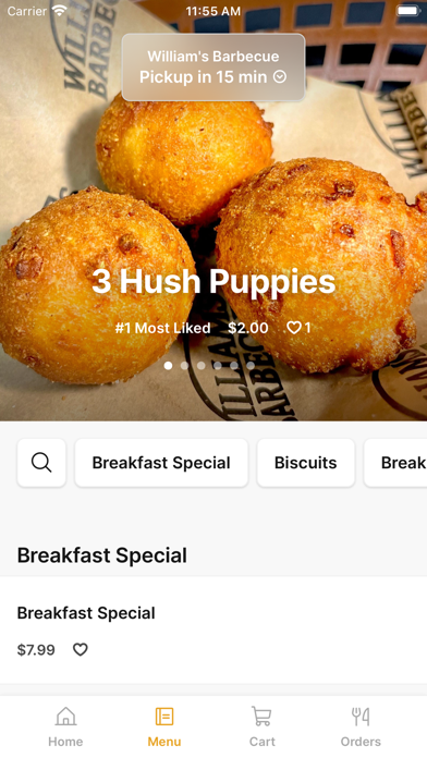 William's Barbecue iPhone screenshot 2 - Food & Drink app