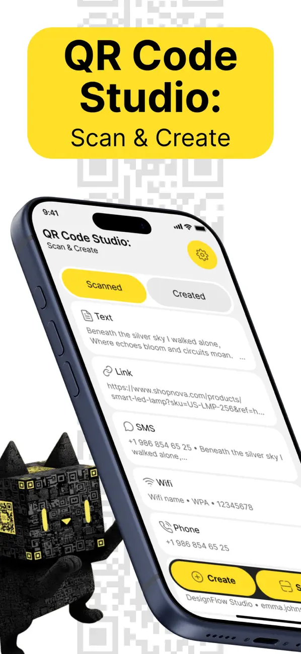 #1. QR Code Studio: Scan & Create (iOS) Ved: Legacy Restaurants, LP