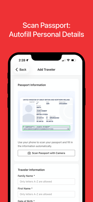 Taiwan Arrival Card Helper Screenshot 2 of 6