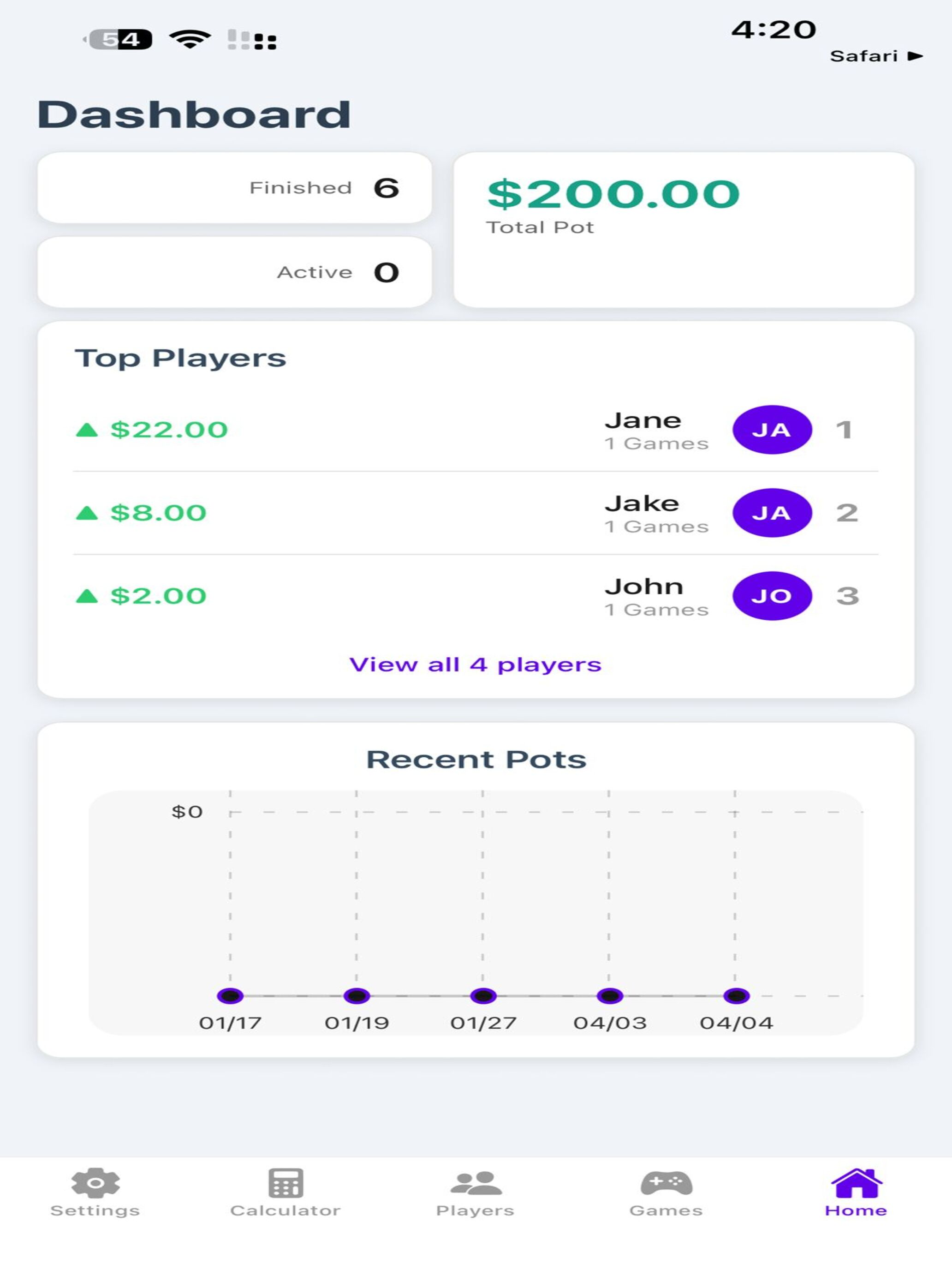 Poker Buy Manager