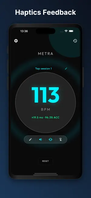 Metra: Tap Tempo & Metronome screenshot 3