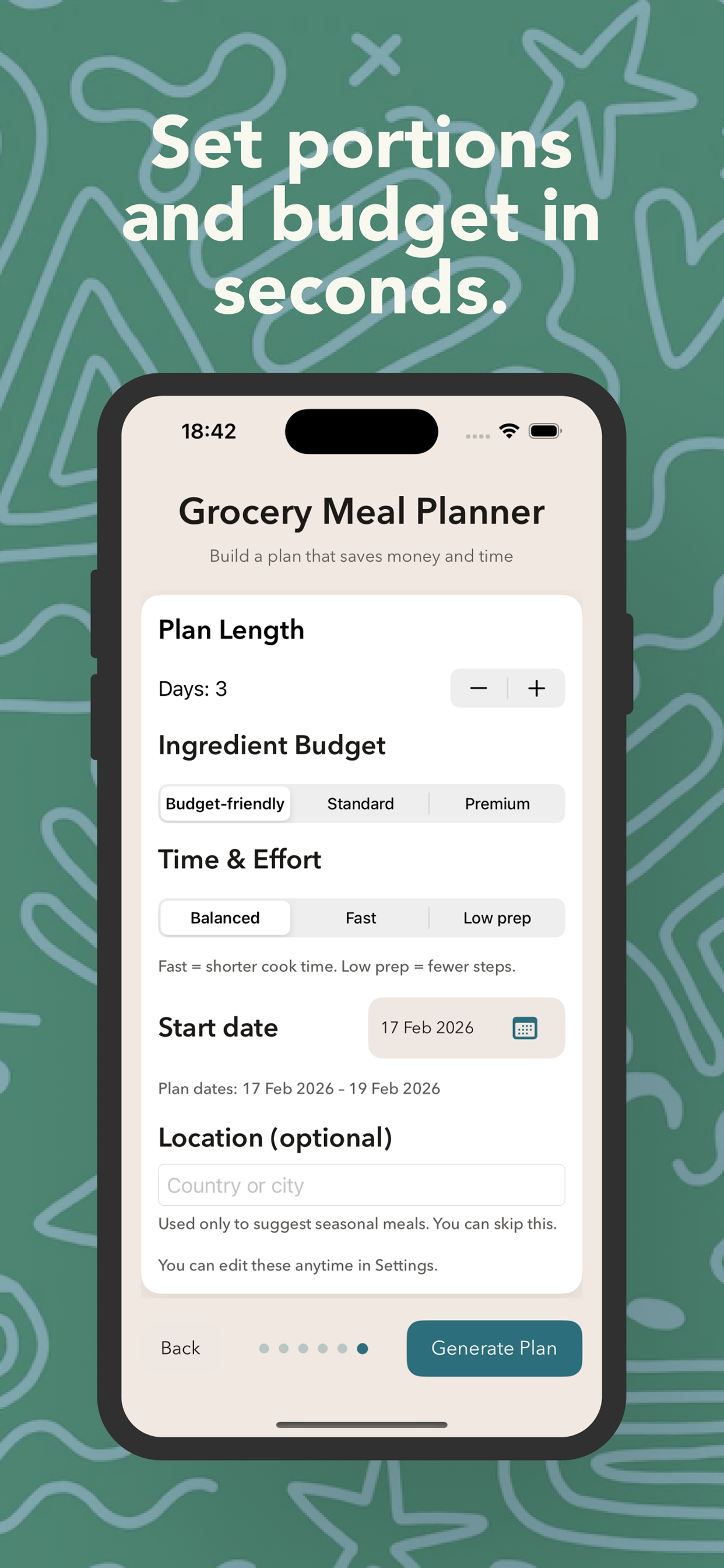 Grocery Meal Planner screenshot 2