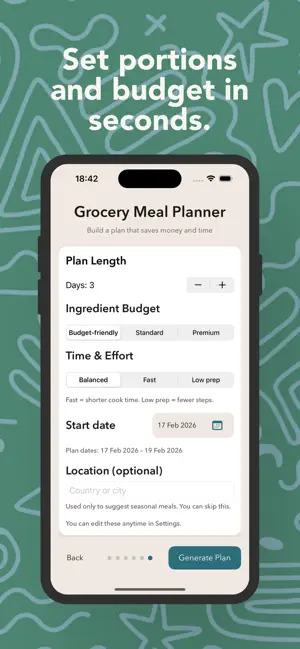 Grocery Meal Planner screenshot 2