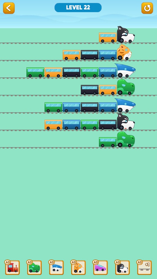 #2. Color Train Sort Puzzle (iOS) 由: 建涛 黎
