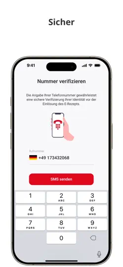 Screenshot von E-Rezept Leser auf dem iPhone 2