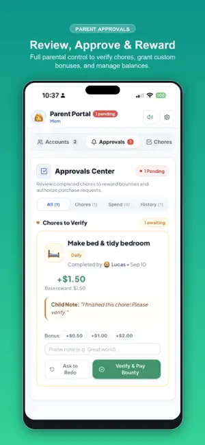 FamilyBank: Kids & Teen Money screenshot 2