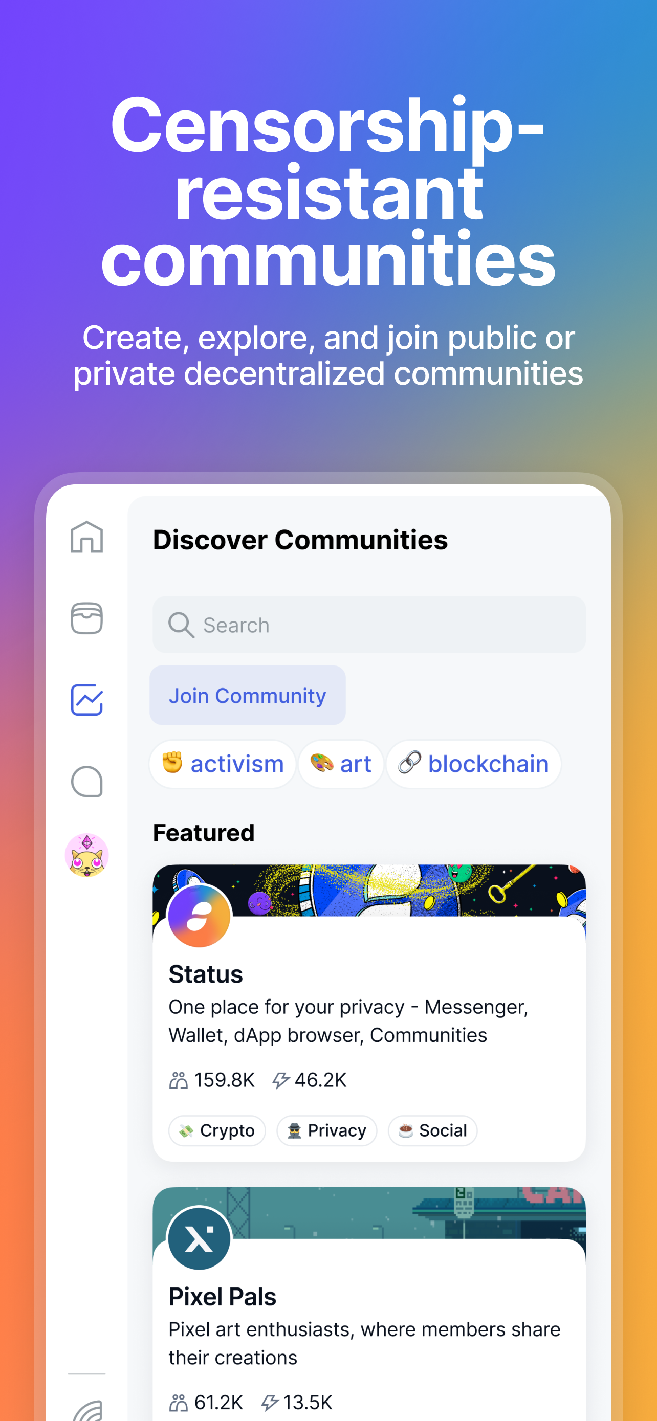 Status - privacy super app