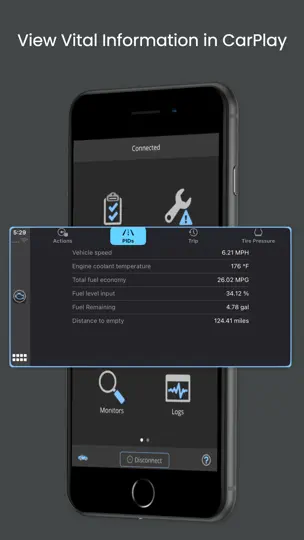 Screenshot von OBD Fusion auf dem iPhone 3