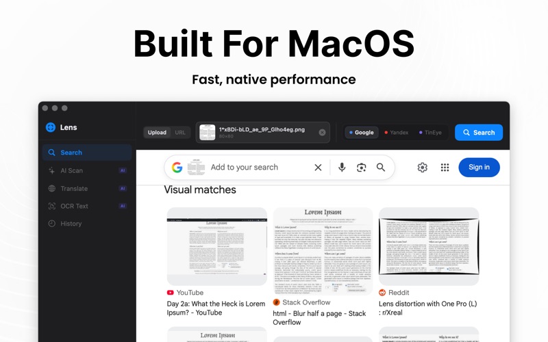 Reverse Image Search AI iPhone screenshot
