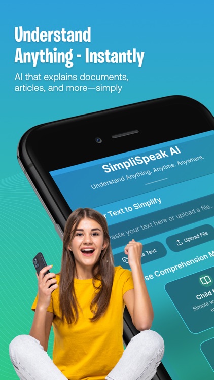 SimpliSpeak AI Text Simplifier