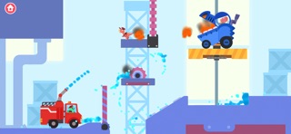 Dinosaur Fire Truck Games kids iPhone screenshot