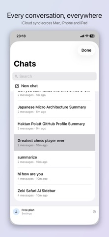 Zeki: AI Sidebar for Safari iPhone screenshot