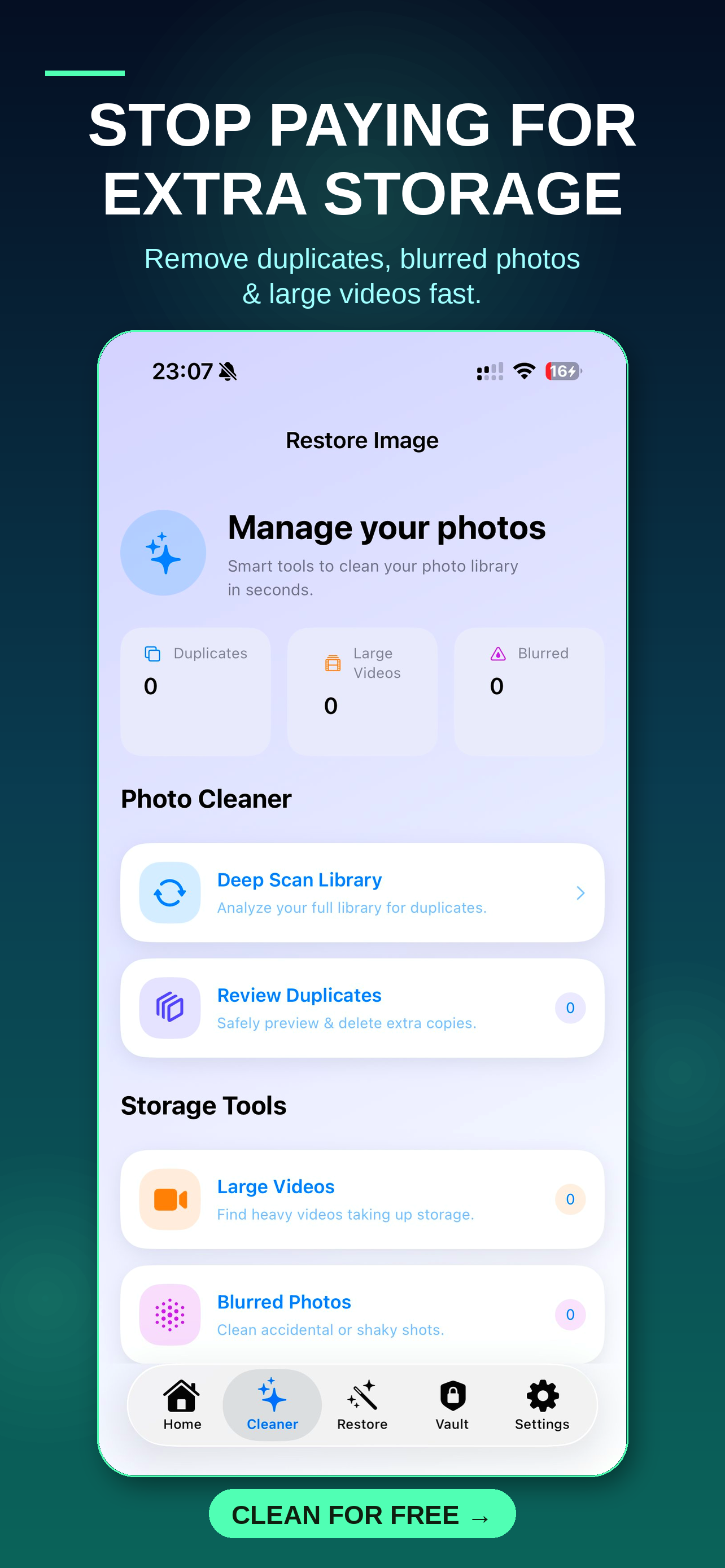 Restore Image : Phone Cleaner