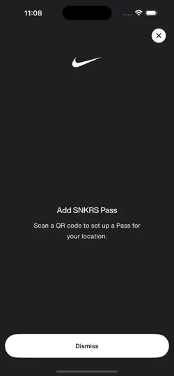 Captura de pantalla de SNKRS Scanner en iPhone 2