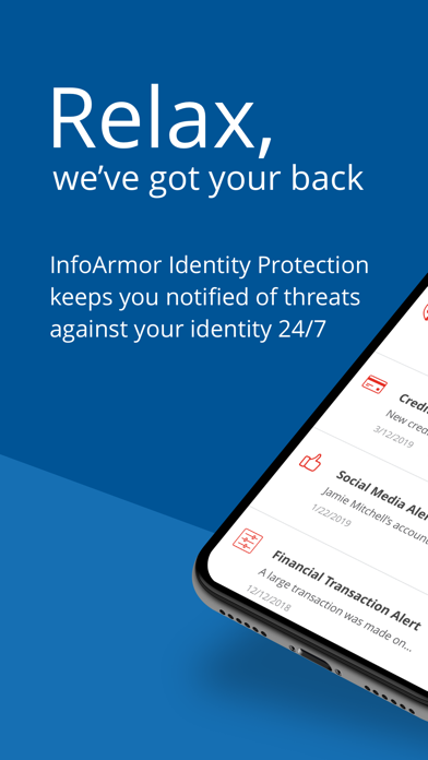 InfoArmor App Screenshot