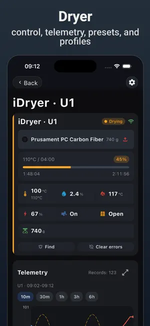 iDryer screenshot 2