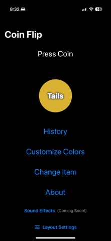 Coin flip digital Screenshot 2 of 6
