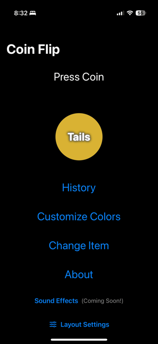 Coin flip digital Screenshot 2 of 6