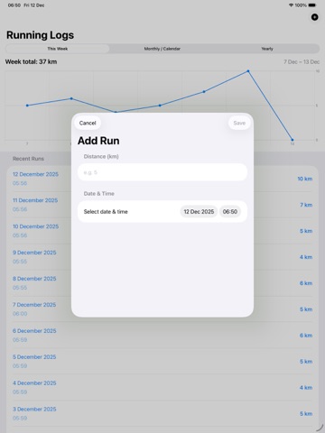 Running-Logs ipad screenshot 4