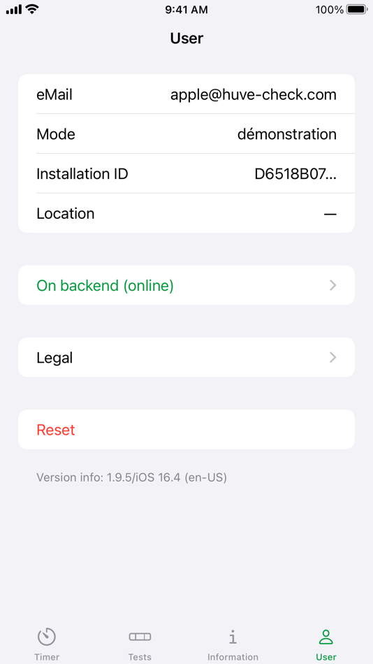 #5. Huve Check® V2 (iOS) Ved: Bio-X Diagnostics
