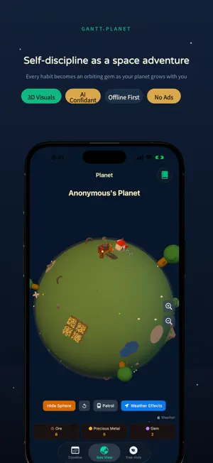 Gantt Planet: Habit Tracker screenshot 1