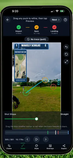 Golf Ball Tracer screenshot 1