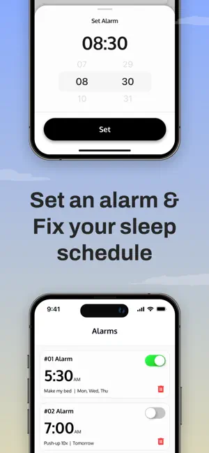WonUp: Alarm Clock & Missions screenshot 3