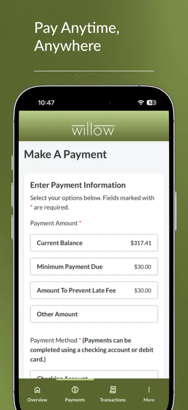 Willow® Mastercard® screenshot 4 of 6