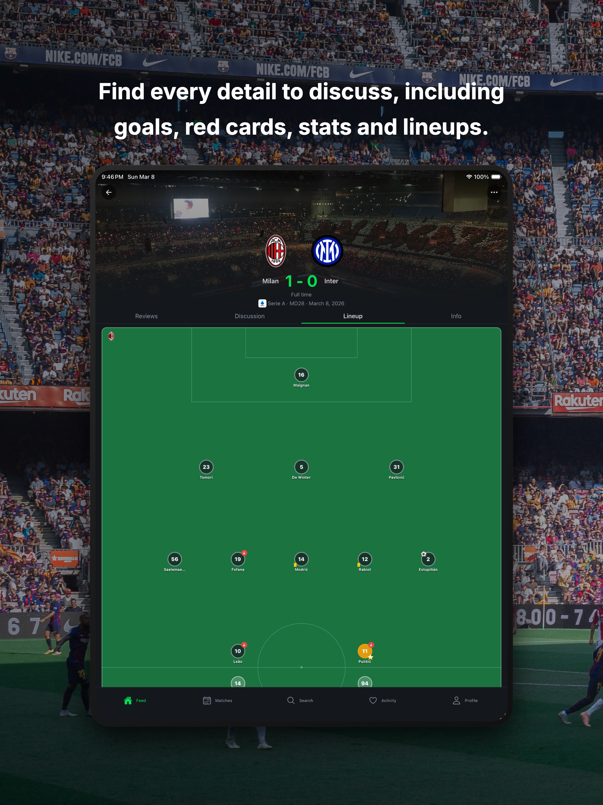 Bookd: The Social Football App screenshot 10