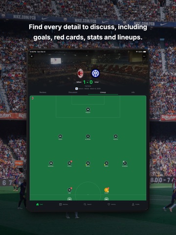 Bookd: The Social Football App iPad screenshot 3